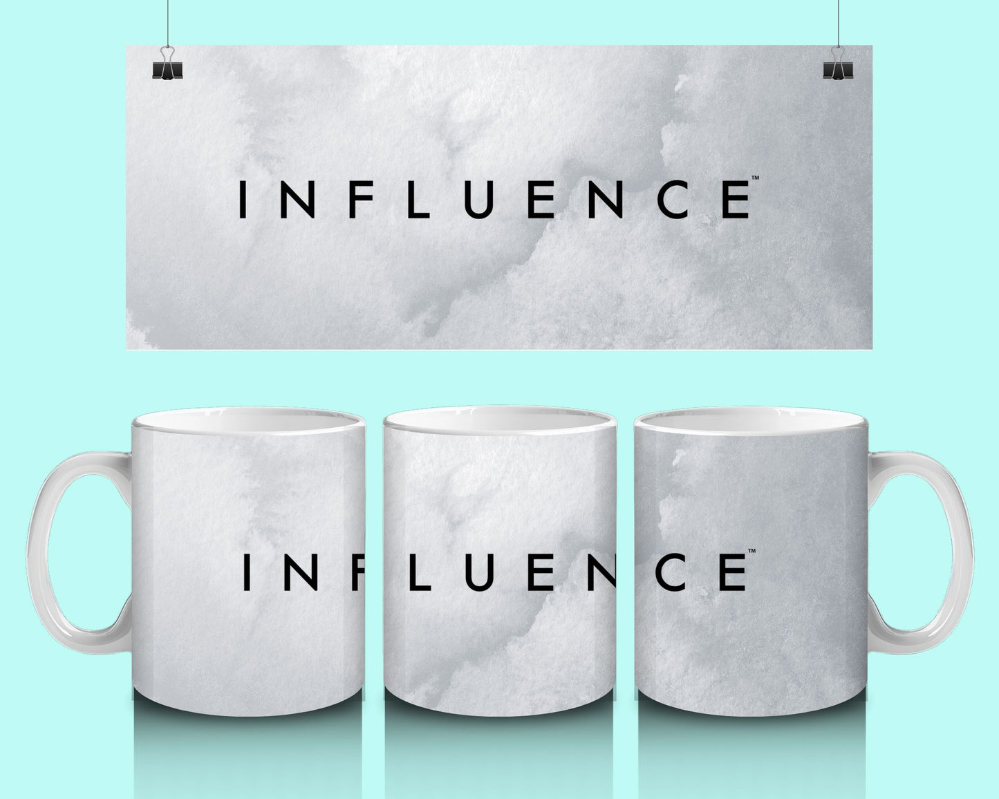15 oz Coffee Cup Grand Design Influence Lovey Makes It Influence on Grey Frost No Name Horizontal <- ->