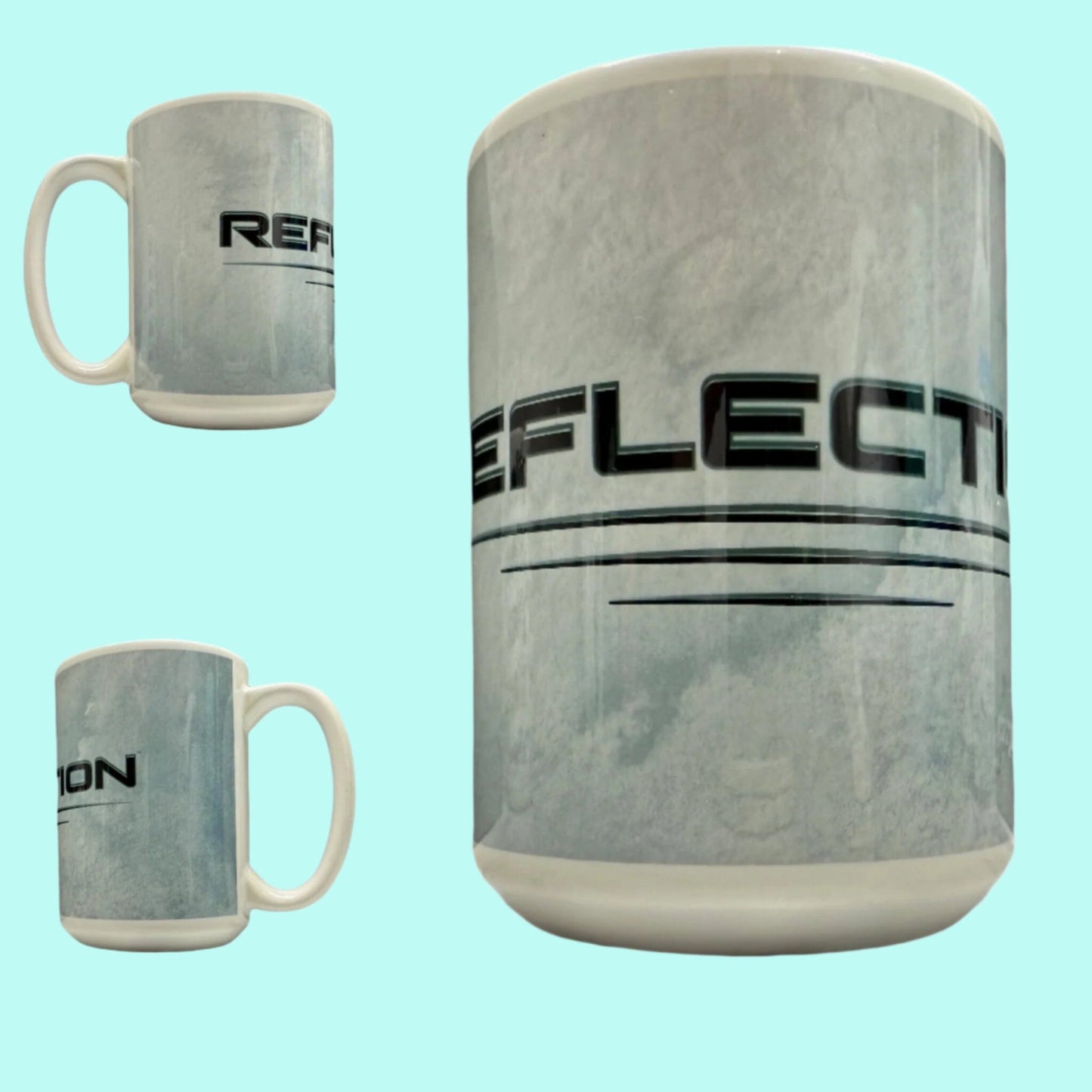 15 oz Coffee Cup Grand Design Reflection Lovey Makes It Reflection on Grey Frost No Name Horizontal <- ->