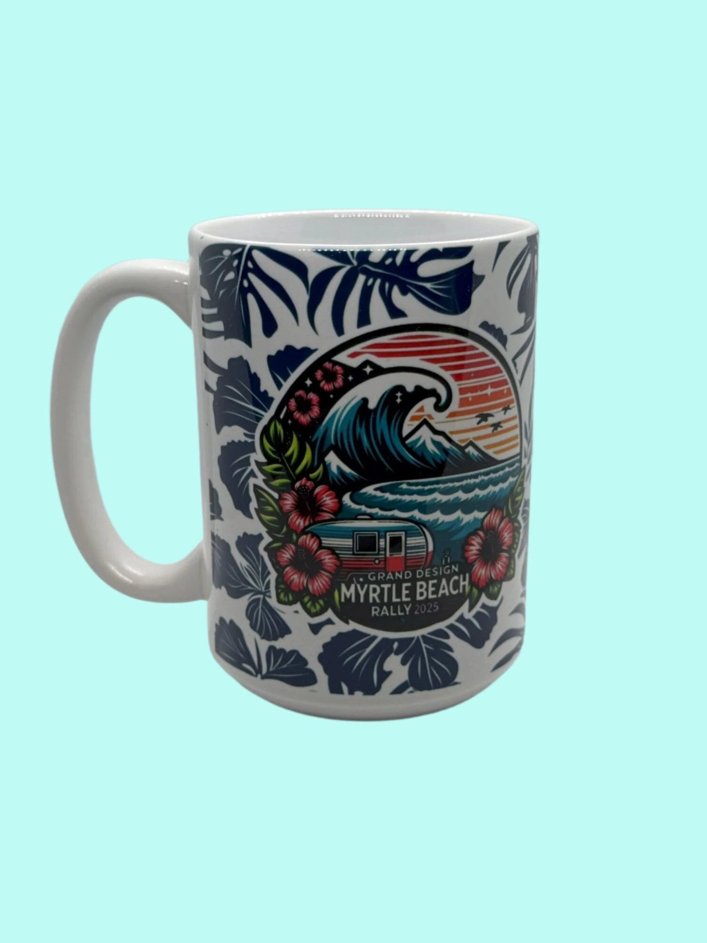 15 oz Coffee Cups Limited Edition 2025 MB GD Lovey Makes It 2025 GD Rally Blue Hawaiian