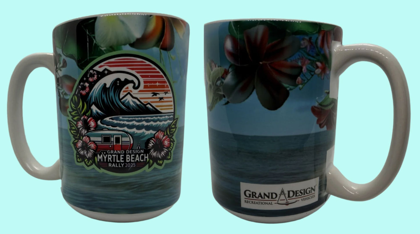 15 oz Coffee Cups Limited Edition 2025 MB GD Lovey Makes It 2025 GD Rally Blue Sea