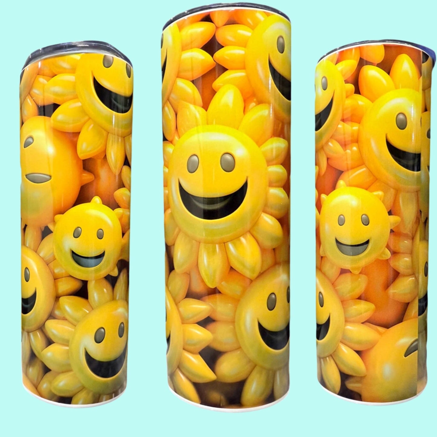 20 oz Skinny Tumblers - Customizable Lovey Makes It Sunshine Smiles No Name
