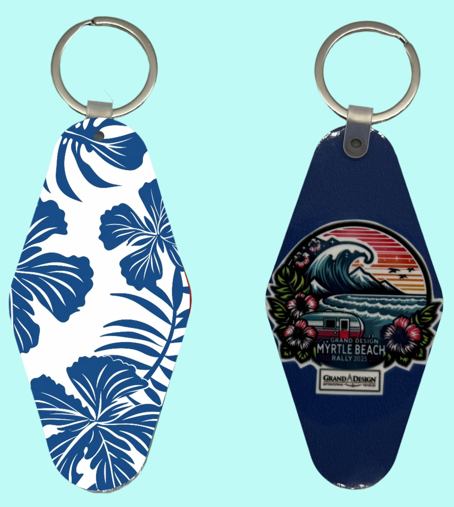 2025 MB Rally Keychain Lovey Makes It Motel Blue Hawaiian