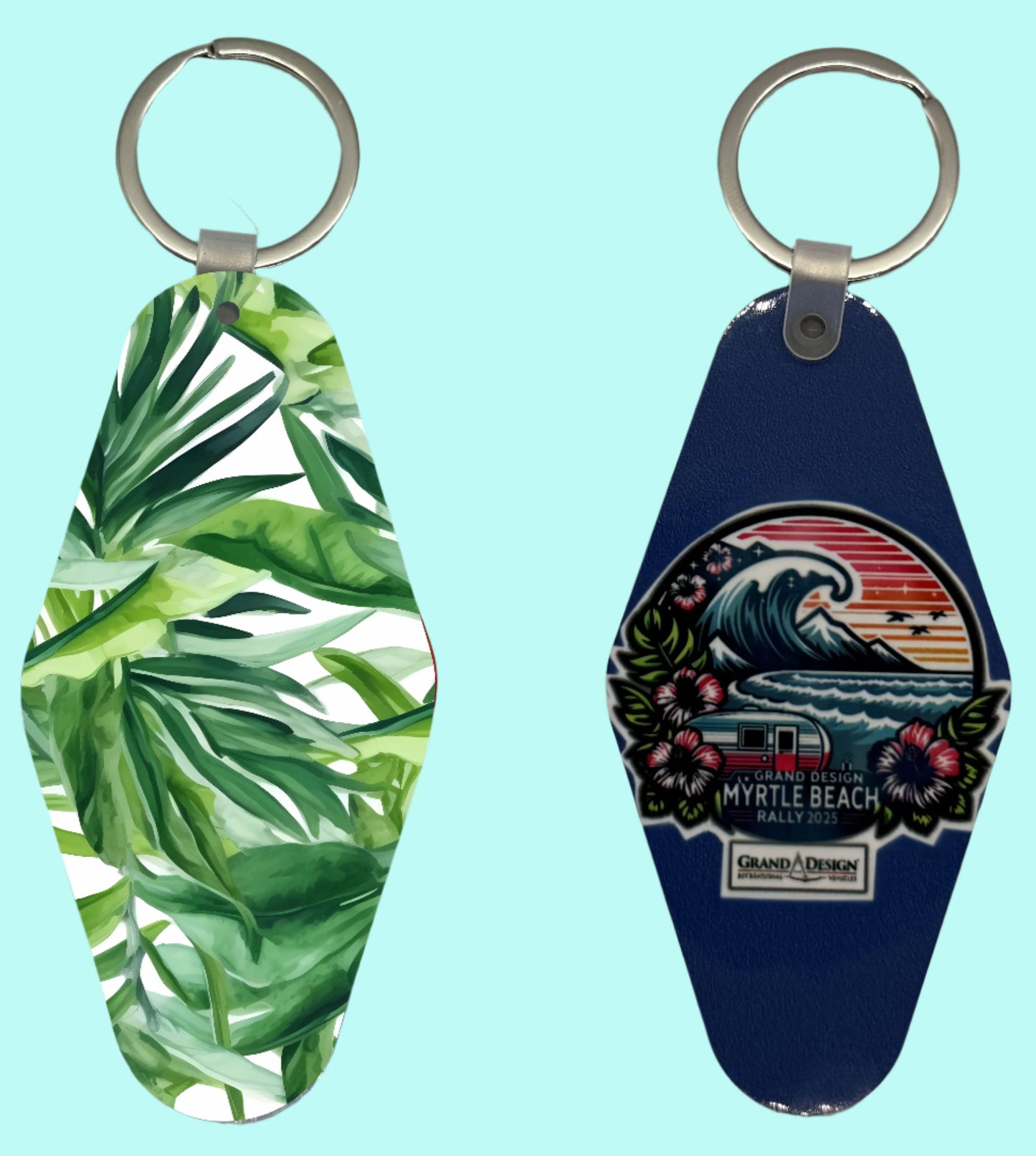 2025 MB Rally Keychain Lovey Makes It Motel Green Foliage
