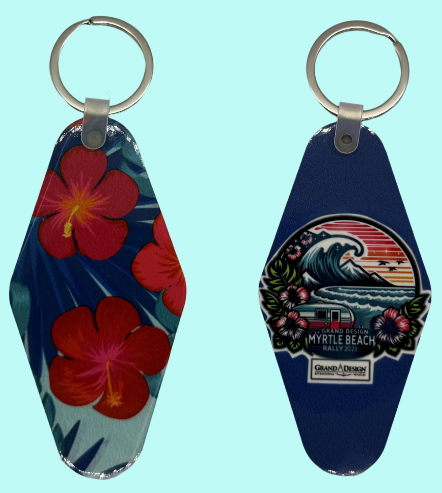 2025 MB Rally Keychain Lovey Makes It Motel Tropical Flower