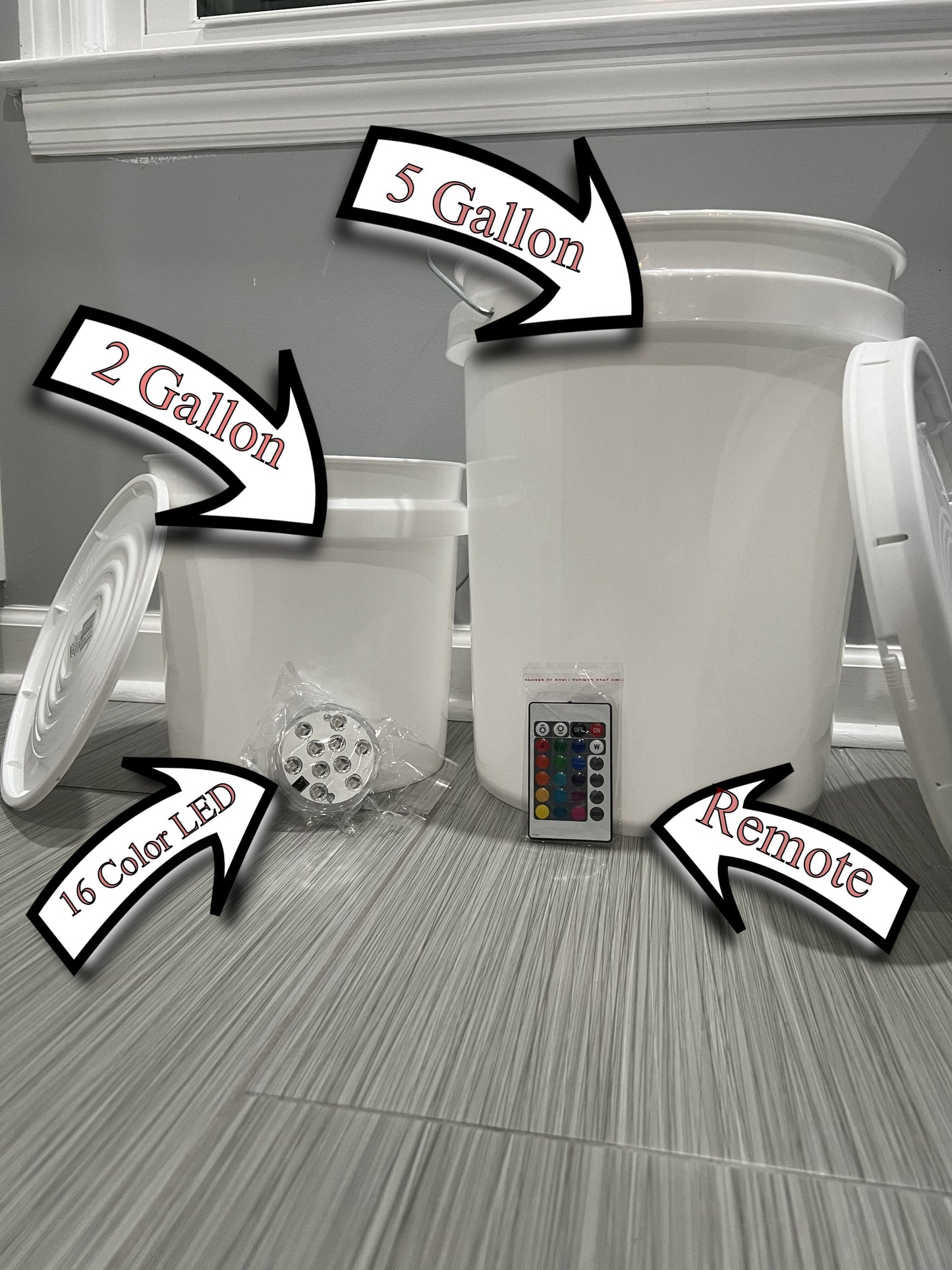 Campsite / Porch Large Bucket Decal (optional add on of bucket, light, your name) Lovey Makes It