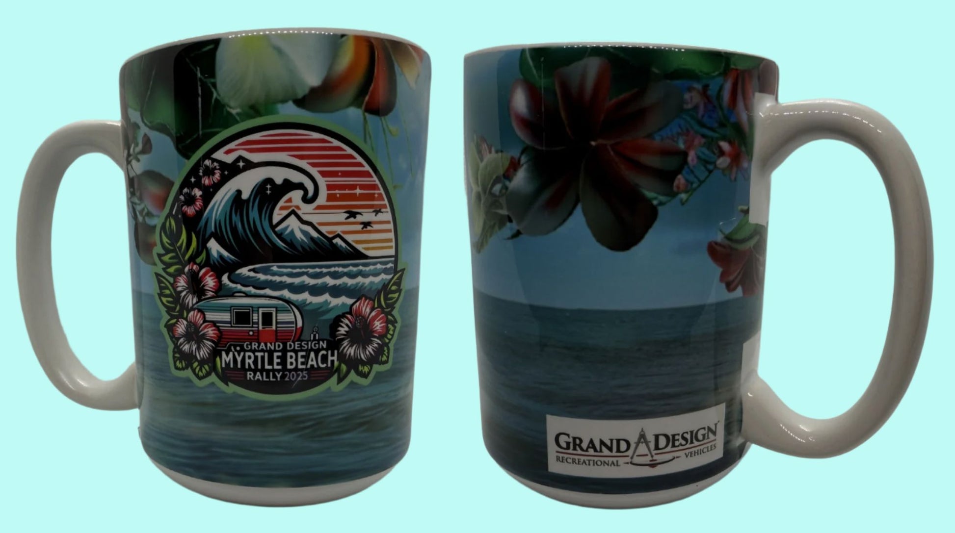 15 oz Coffee Cups Limited Edition 2025 MB GD Lovey Makes It 2025 GD Rally Blue Sea 
