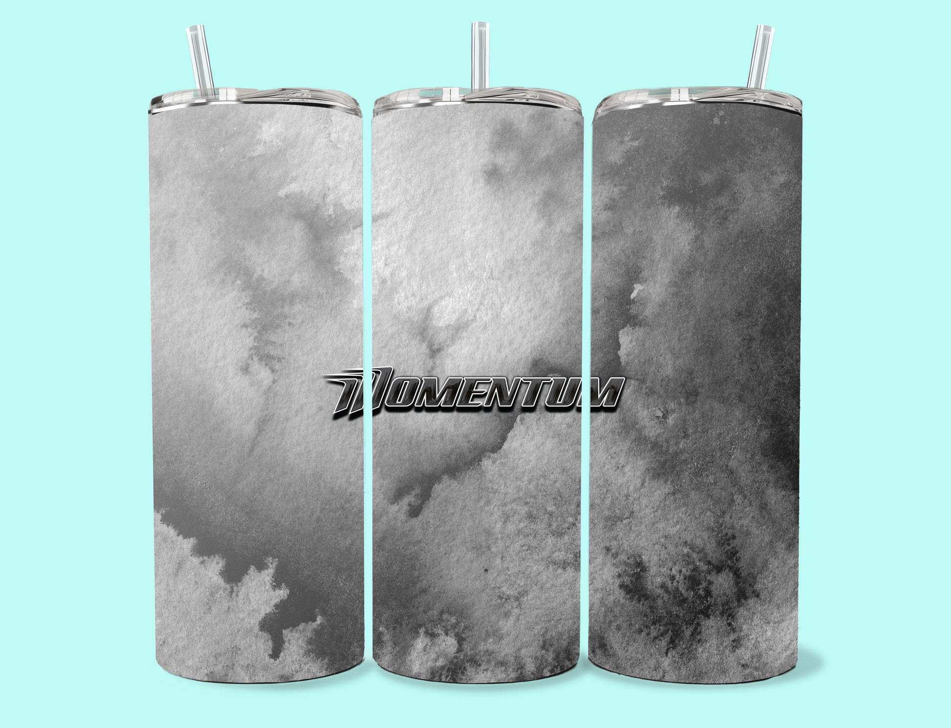20 oz Skinny Tumbler Grand Design Momentum Lovey Makes It Momentum on Dark Grey Frost No Name Horizontal <- ->