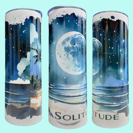 20 oz Skinny Tumbler Grand Design Solitude Lovey Makes It Solitude Special Design No Name Horizontal <- ->